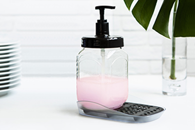 АС 90405000 диспенсер для моющих средств с подставкой Krita (черный) black.jpg